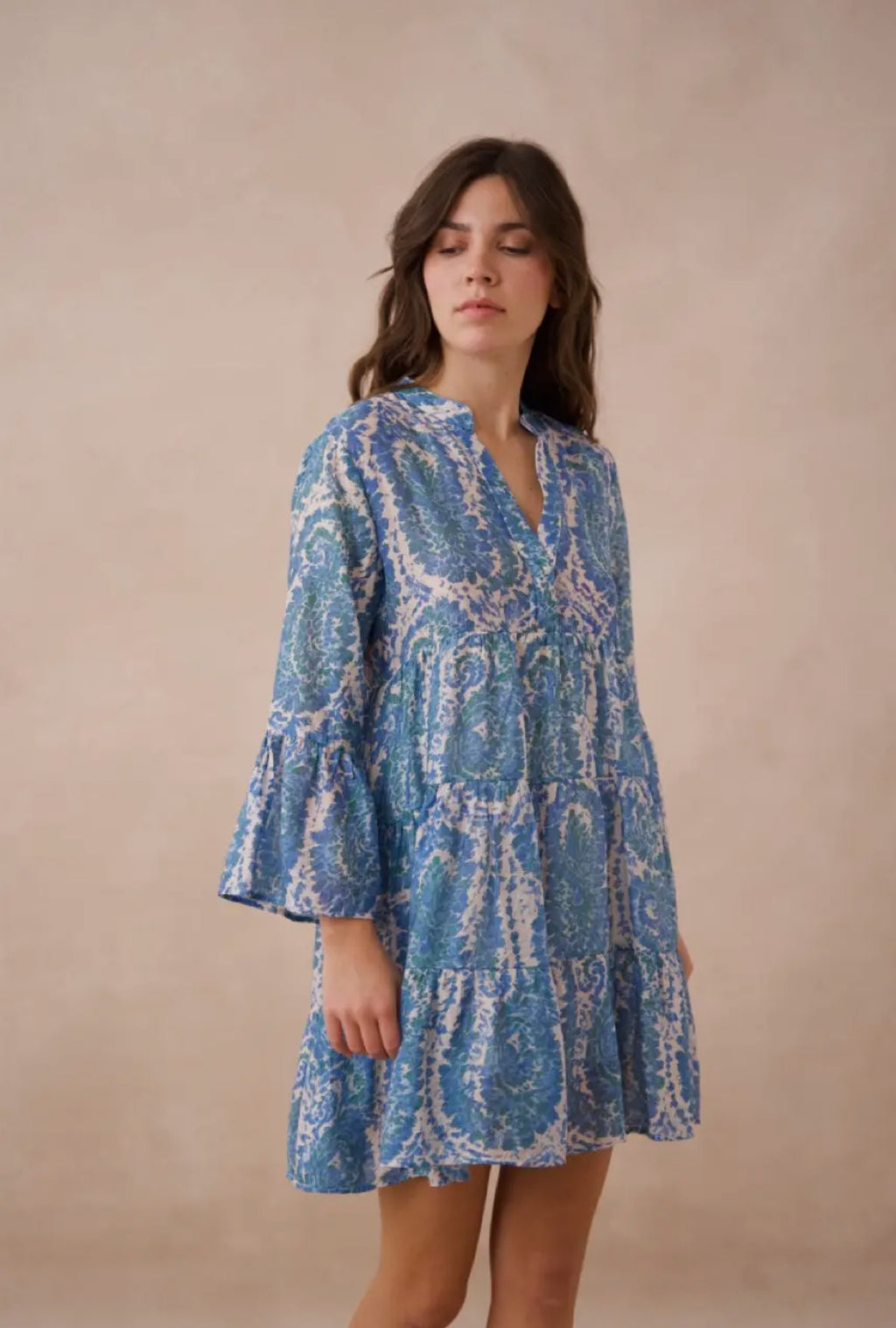 Saint-Tropez Silk Paisley Dress