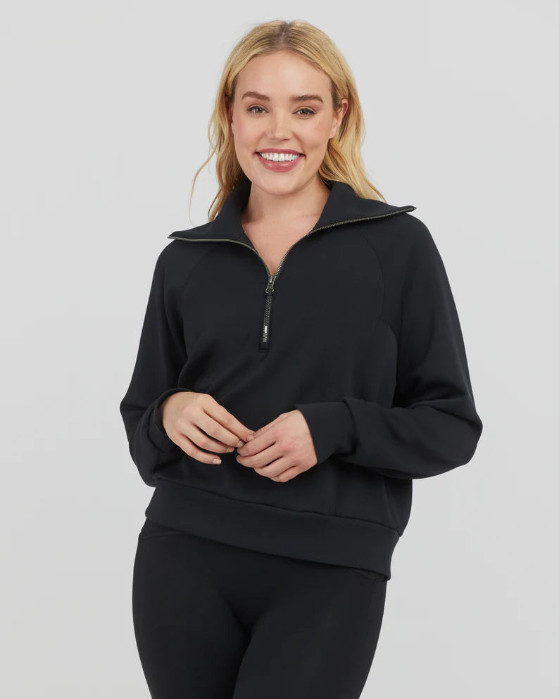 Spanx AirEssentials Half Zip Black – Miss Scarlett Boutique