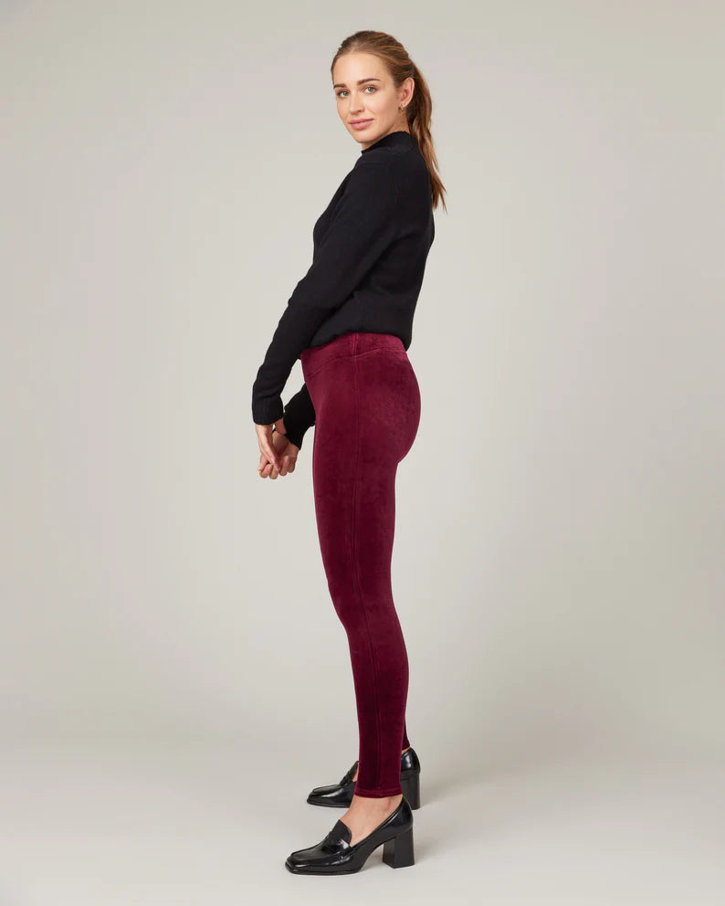 Adidas velvet leggings deals maroon