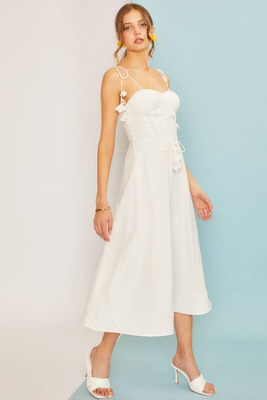 Bellas Tie Midi Dress