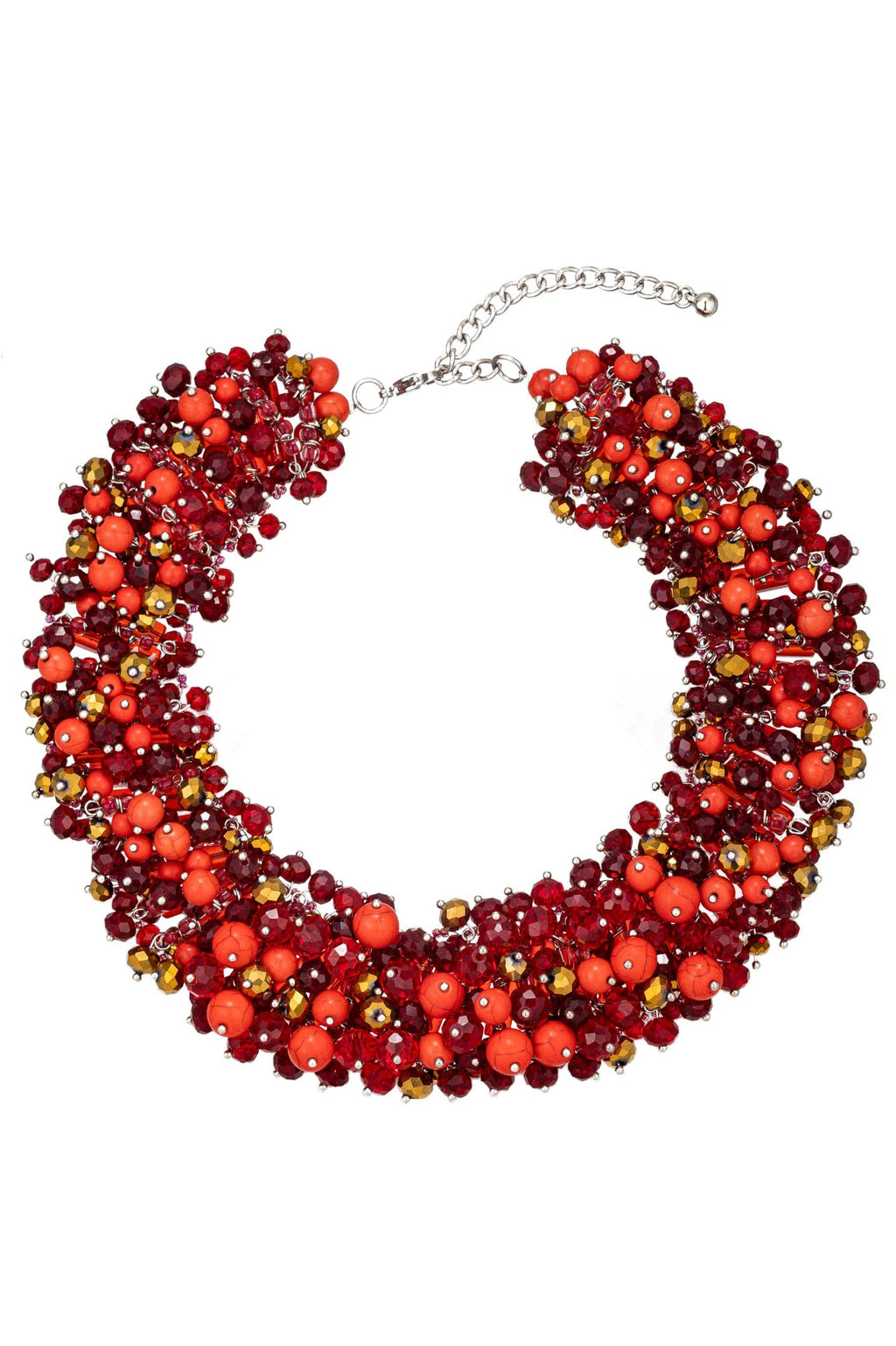 Harper Red Collar Statement Necklace