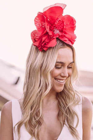 Morgan & Taylor - Cindy Fascinator in Red
