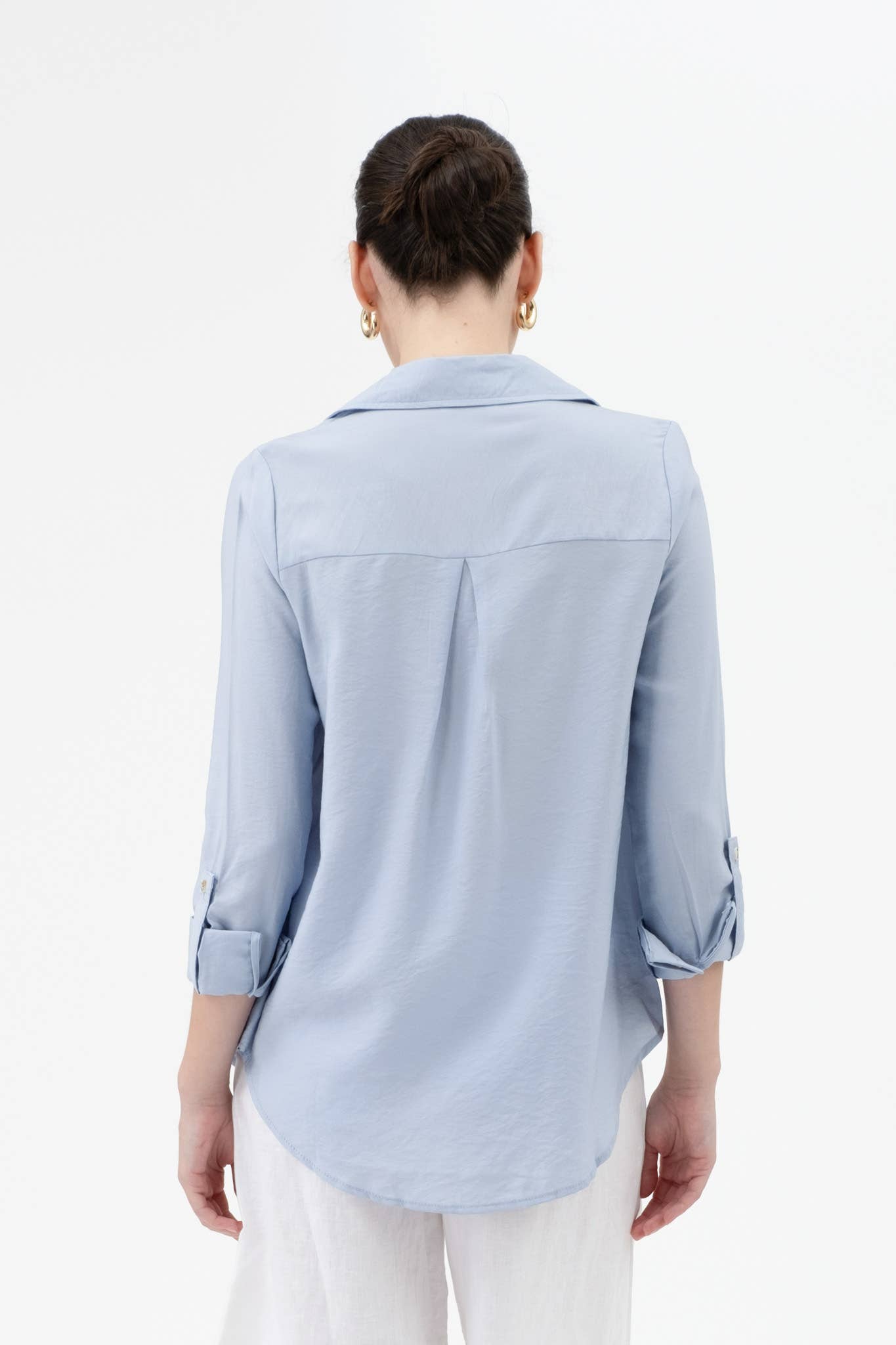 Tab Button Down Shirt