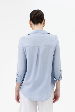 Tab Button Down Shirt