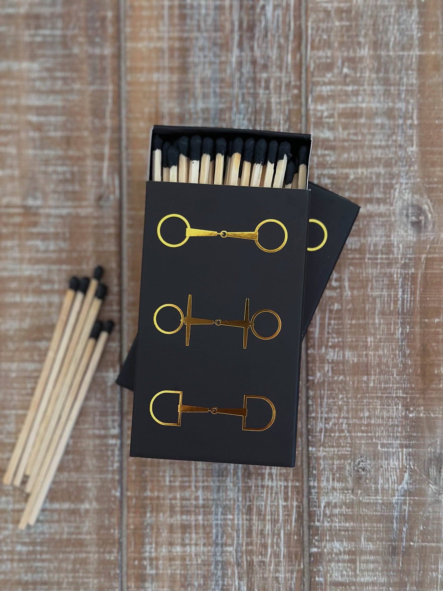 Black Oversized Horse Bit Matches