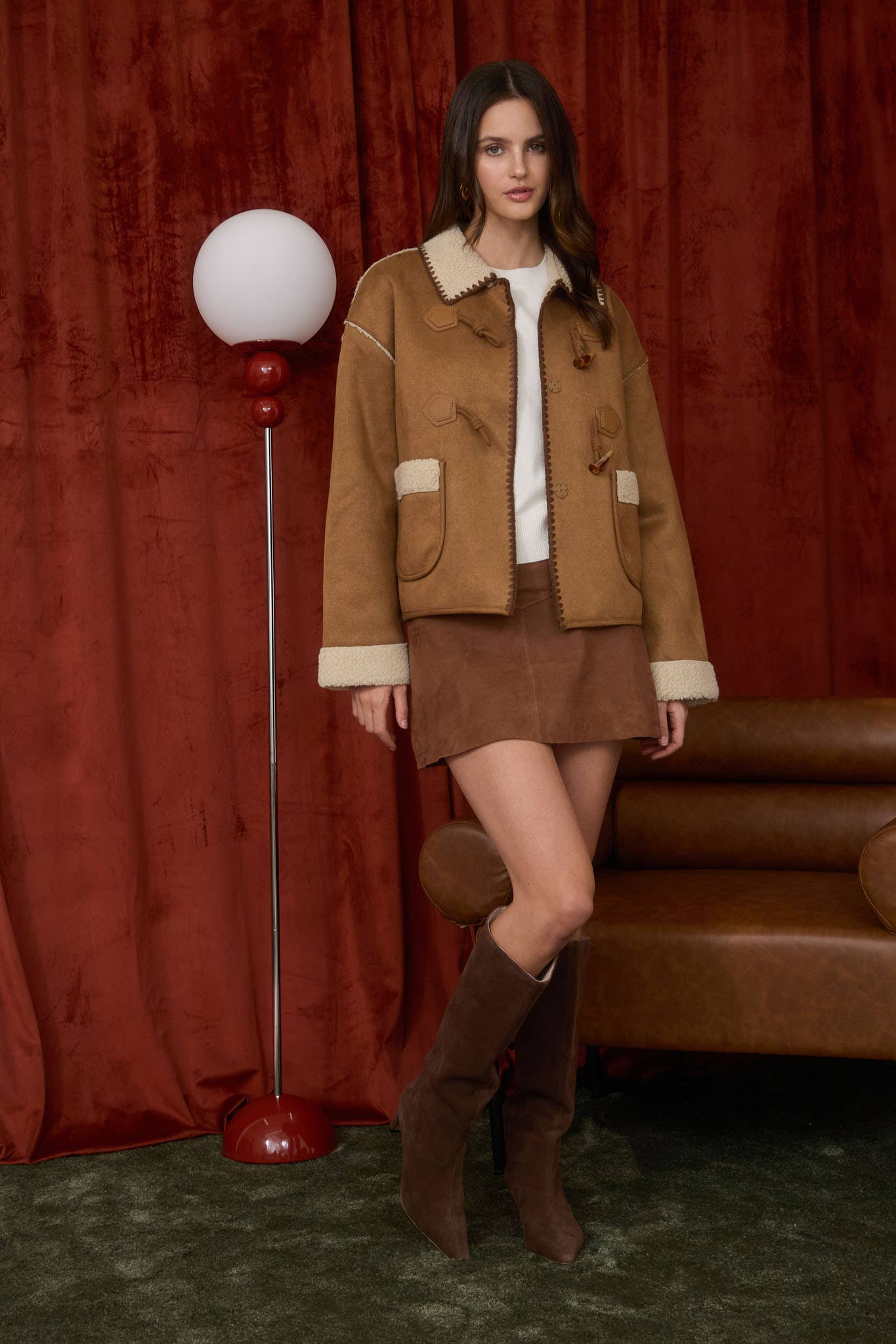 Shearling Toggle Jacket