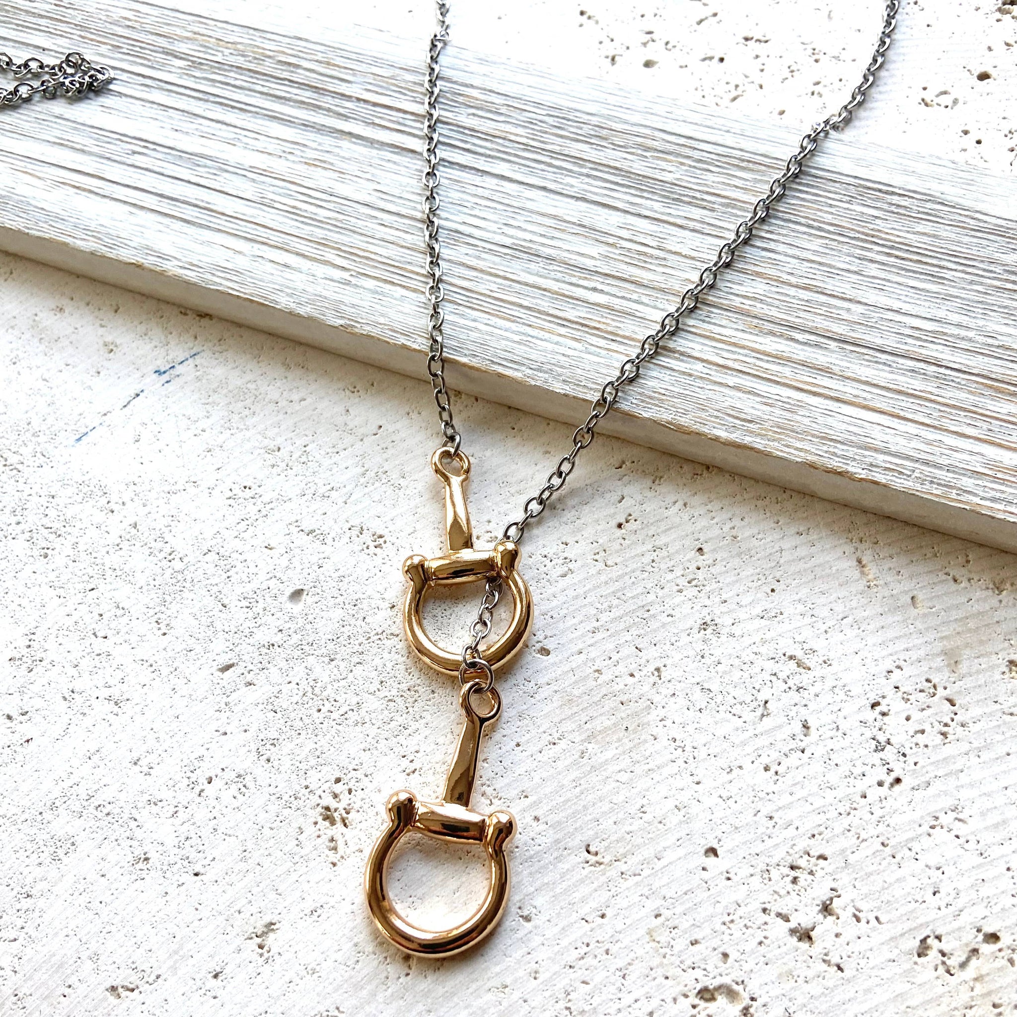 Horse Bit Stirrup Necklace