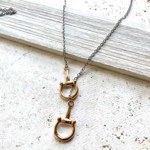 Horse Bit Stirrup Necklace