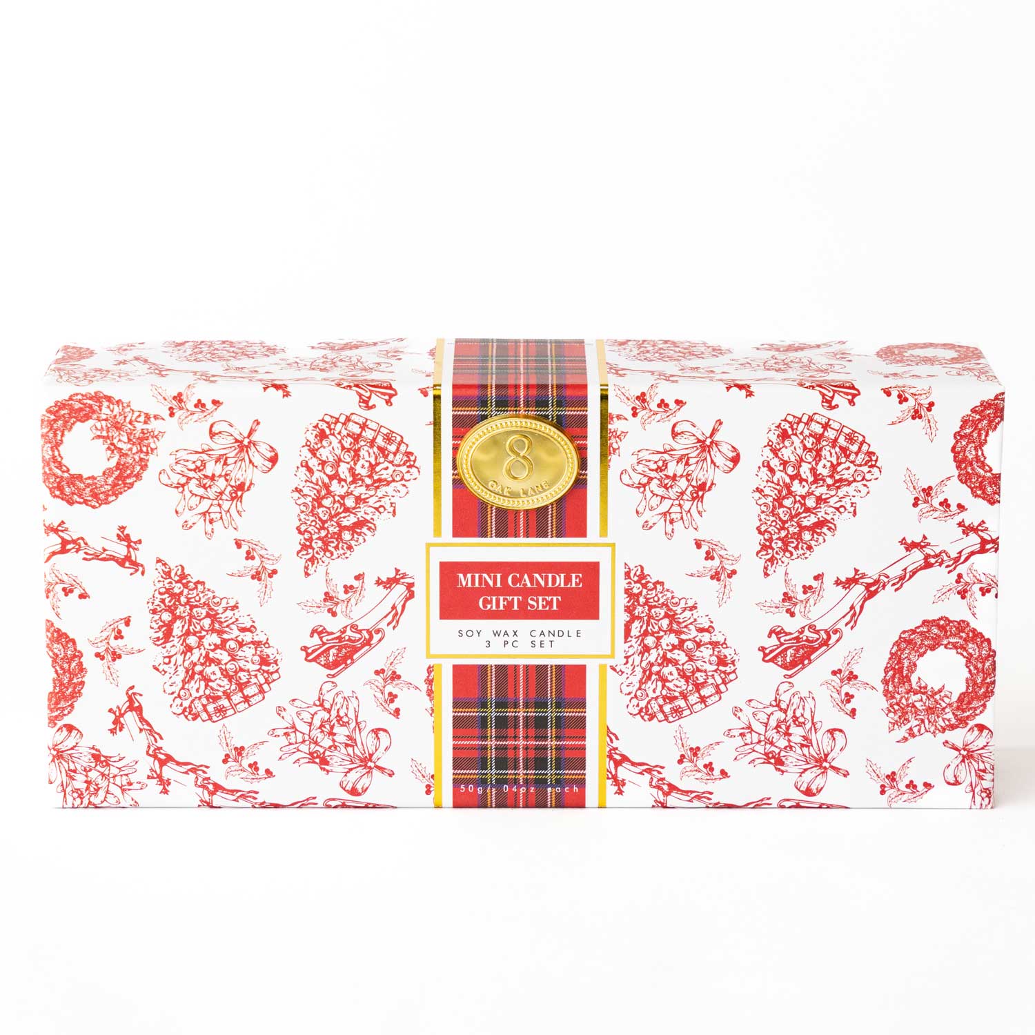 8 Oak Lane - Festive Spice 3 Piece Assorted Candle Boxed Set