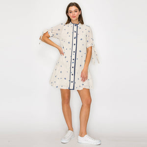 Under The Sea Embroidery Mini Dress