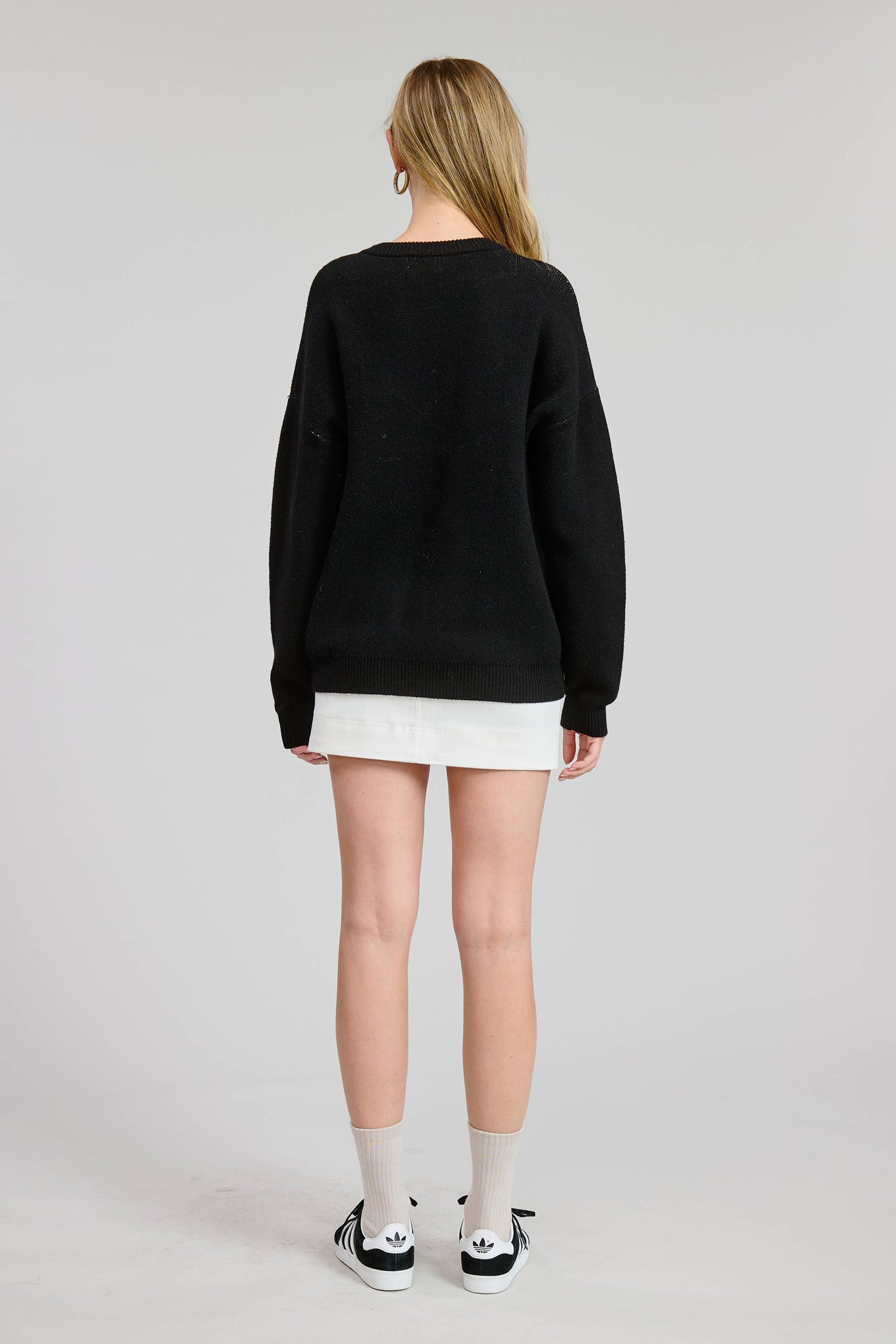 Double Espresso Martini Jacquard Sweater Top