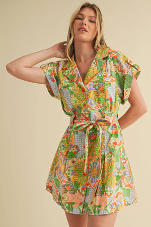 Patchwork Button Down Mini