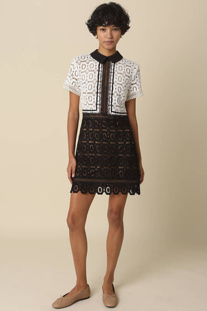 Skye Contrast Lace Mini Dress Miss Scarlett Boutique Skye Contrast Lace Mini Dress Miss Scarlett Boutique