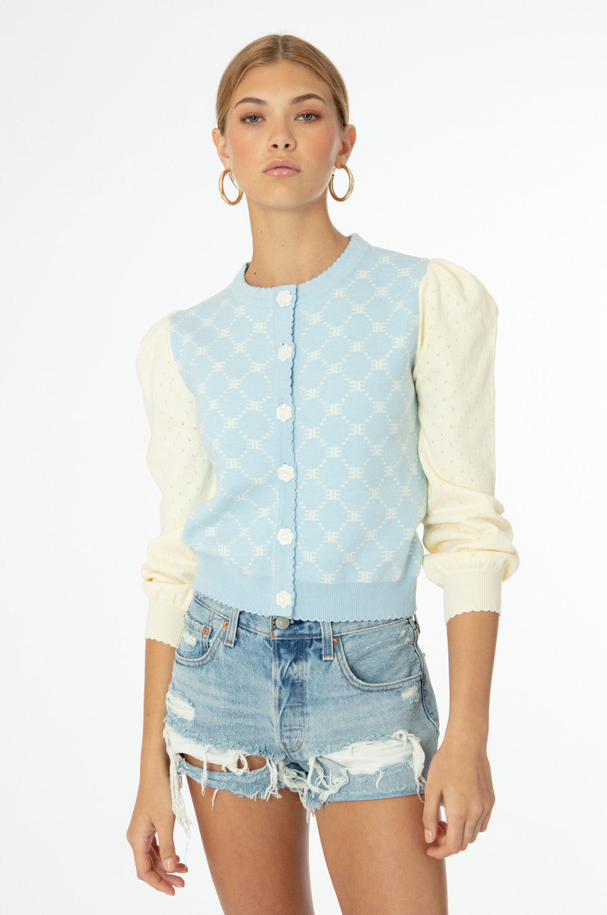 Cloud Blue EE Sweetheart Cardigan