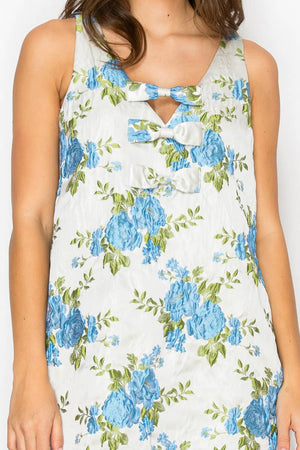 Jacquard Brocade Mini Dress