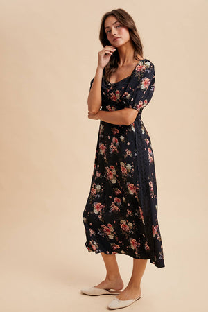 Floral Sweetheart Lace Dress