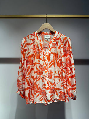 Saint Tropez Silk Blouse- Fuschia