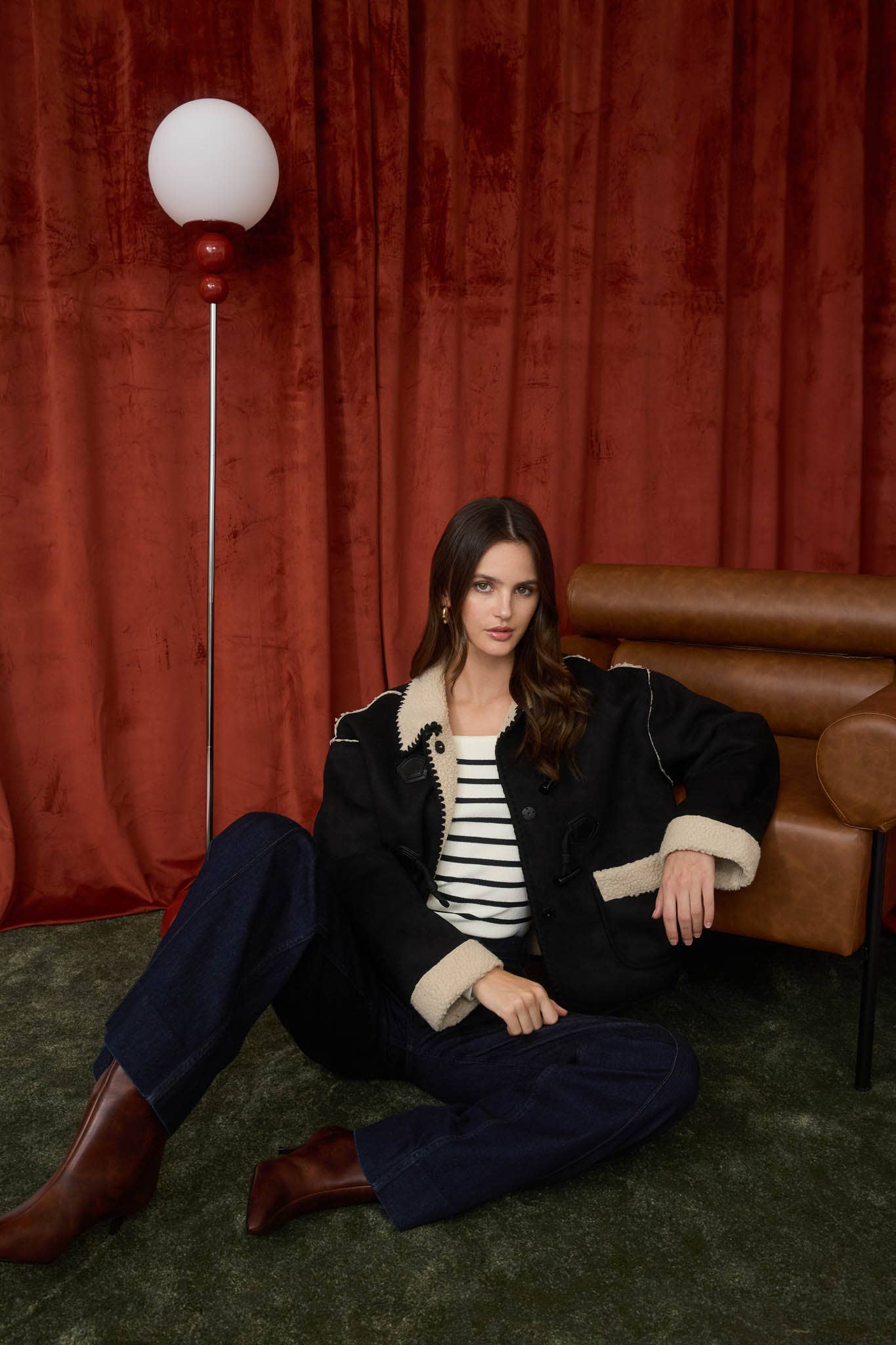 Shearling Toggle Jacket