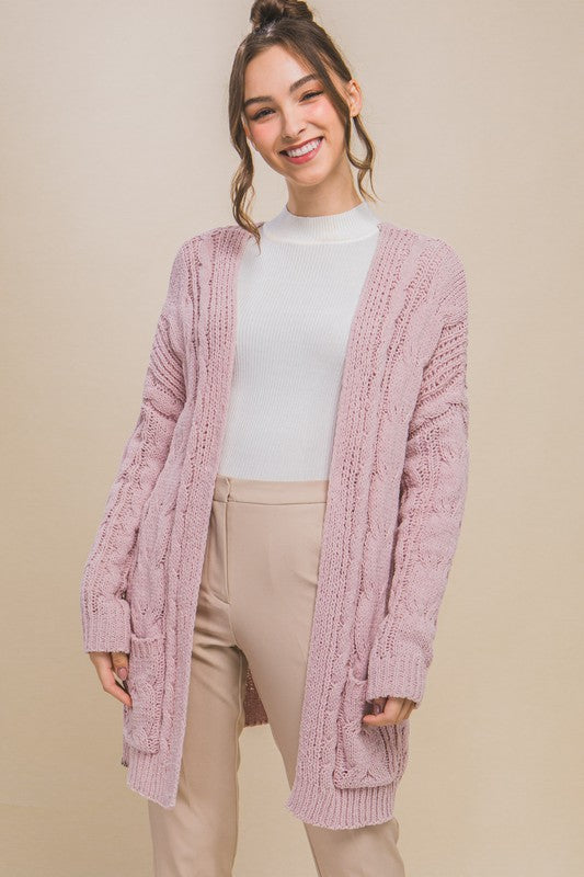 Dusty Pink Chinelle Cardigan