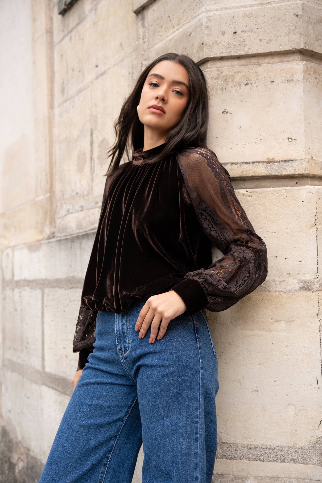 Mixed Media Blouse