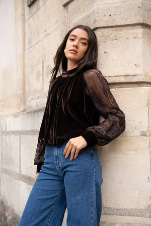 Mixed Media Blouse