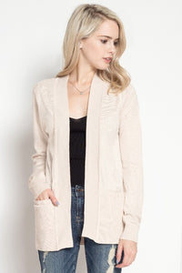 Basic Cardigan - Oatmeal