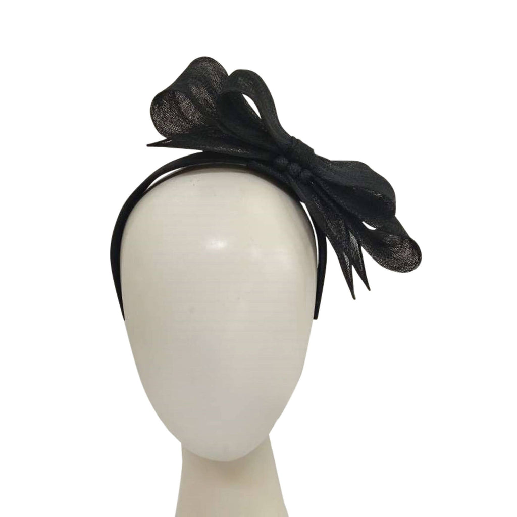 Sinamay Double Bow Fascinator