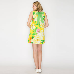 Sunny Lemon Mini Shift Dress
