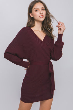 It's a Wrap Sweater Dress