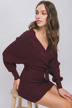 It's a Wrap Sweater Dress