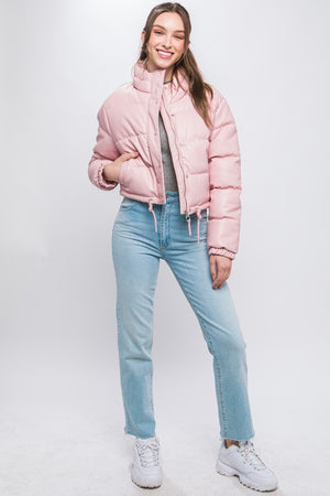Blush Pink Bomber Jacket