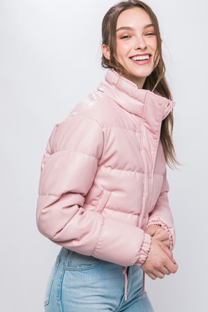 Blush Pink Bomber Jacket