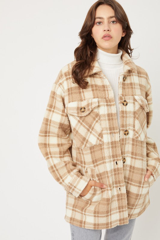 Plaid Fleece Jacket