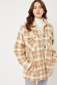 Plaid Fleece Jacket