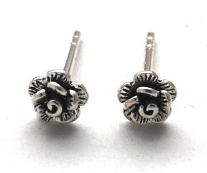 Petite Rose Studs - sterling silver Natural History