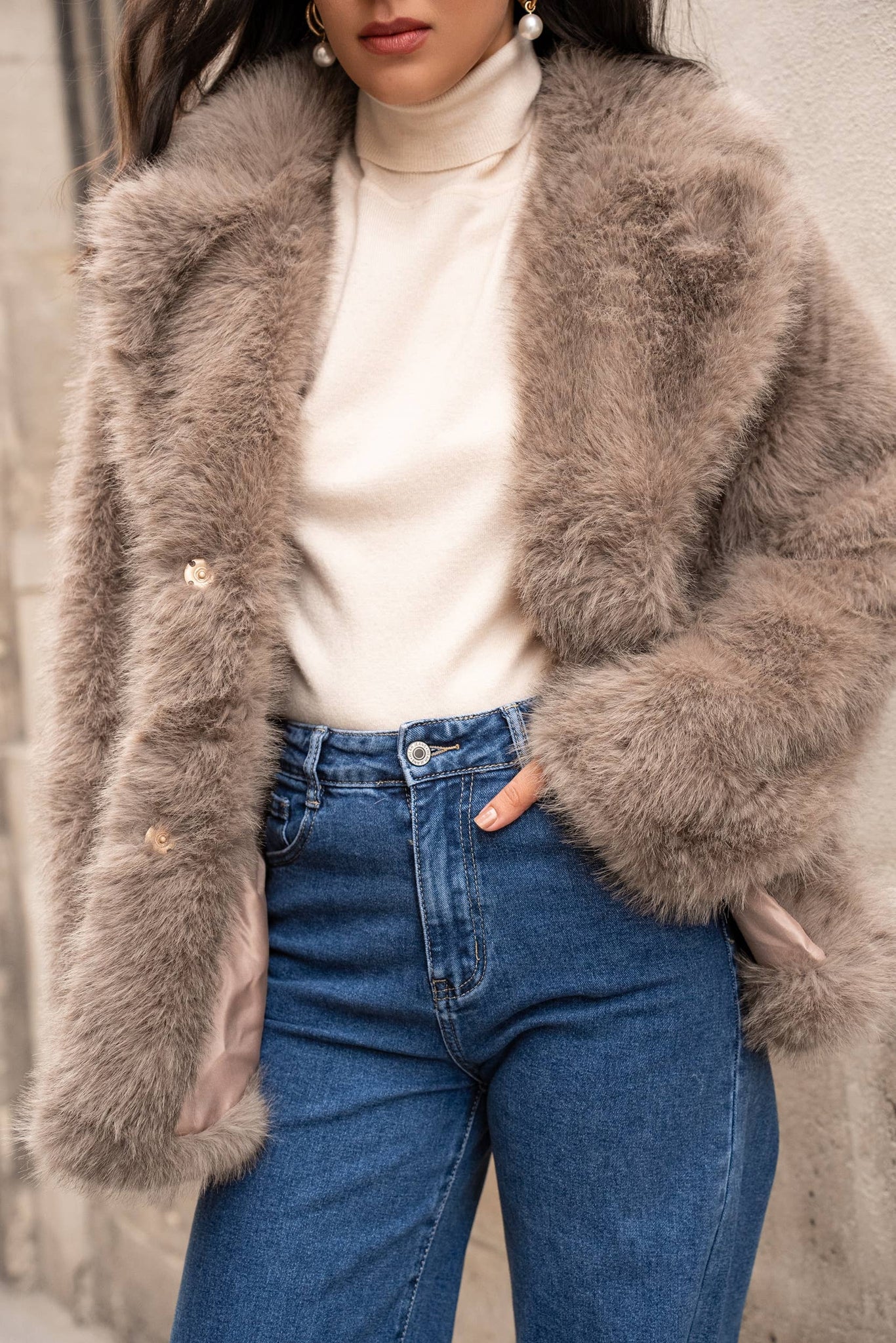 Faux Fur Coat Jacket