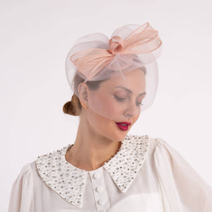 Sinamay/Crinoline Bow Fascinator