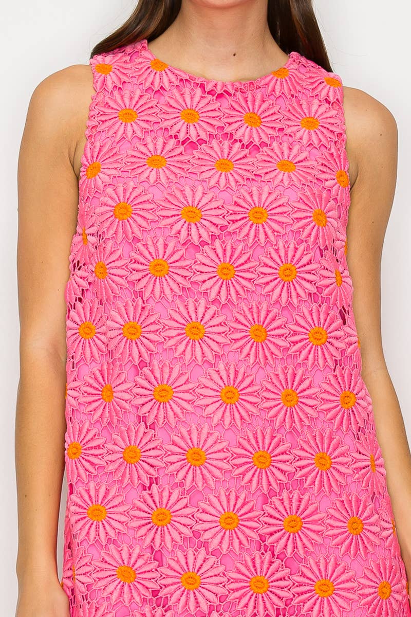 Pink Daisy Shift