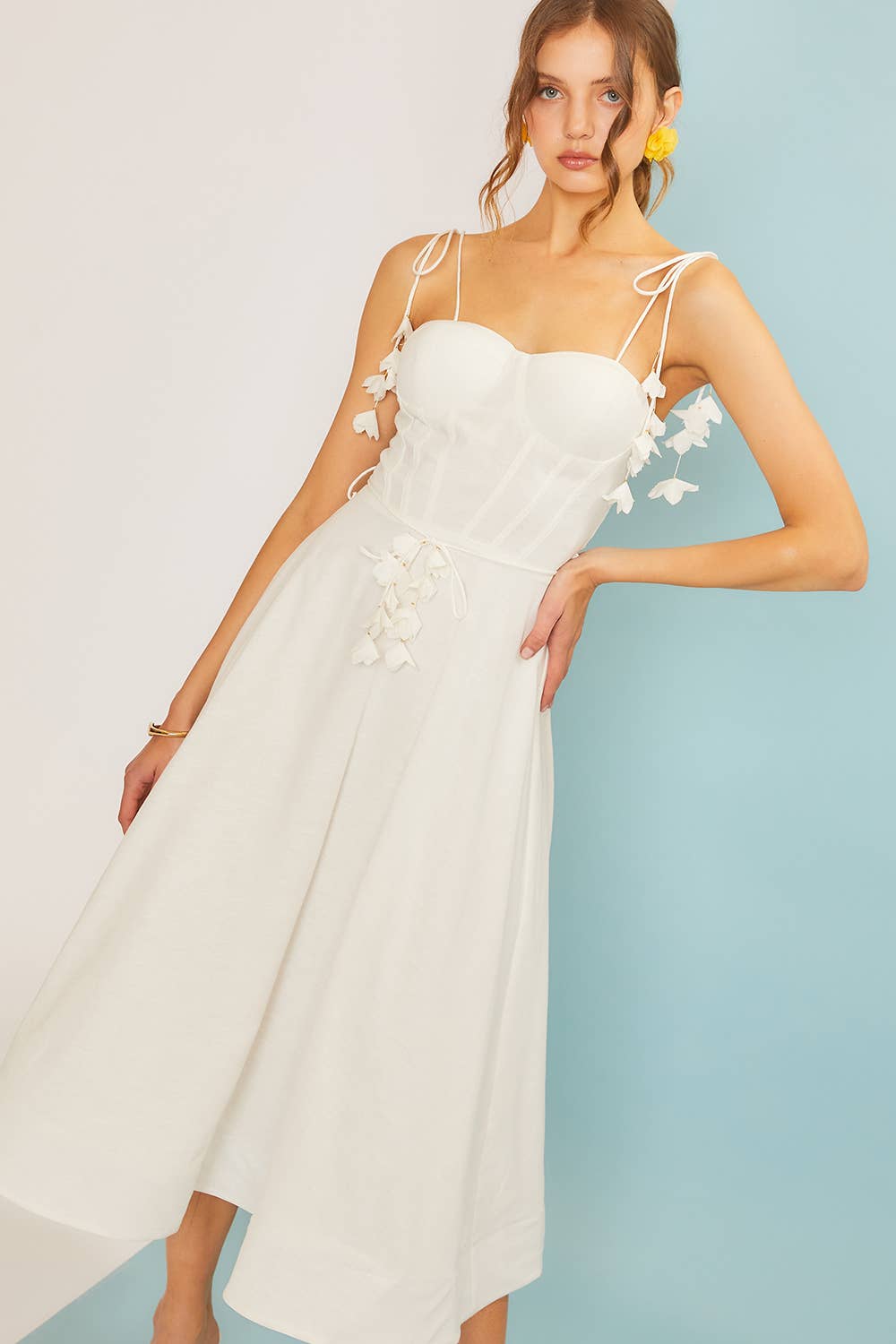 Bellas Tie Midi Dress