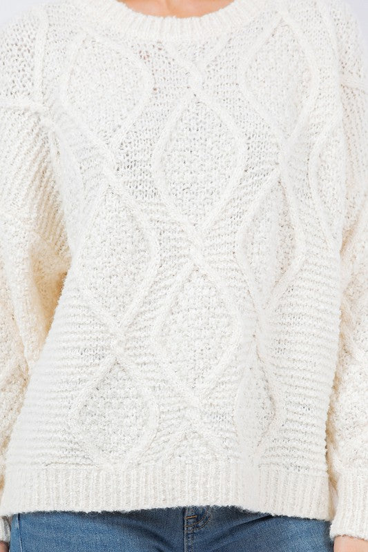 Ivory Cable Pullover