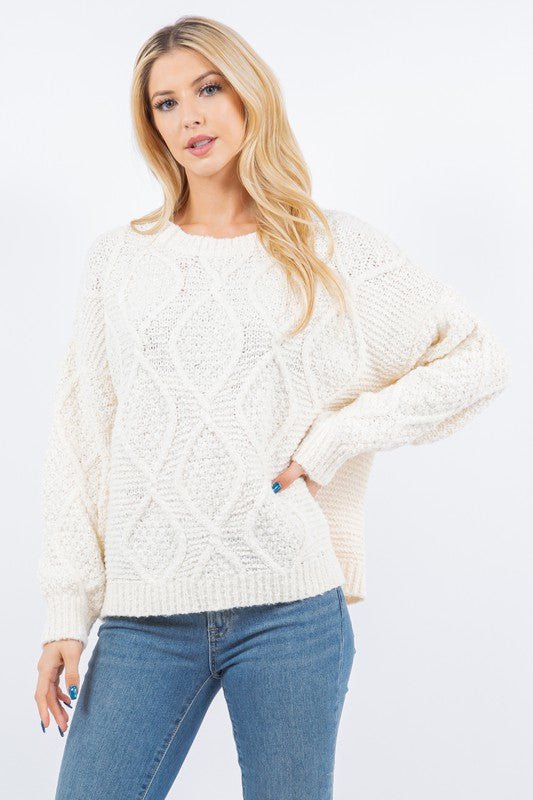 Ivory Cable Pullover