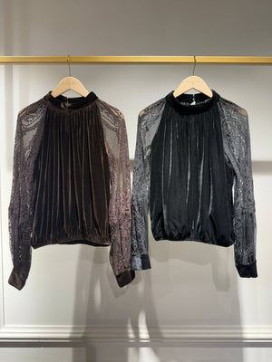 Mixed Media Blouse
