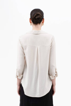 Tab Button Down Shirt