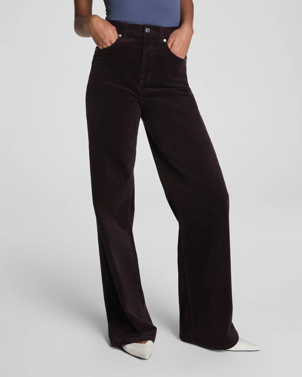 SPANXshape ® Wide Leg Pant Truffle Brown- Petite
