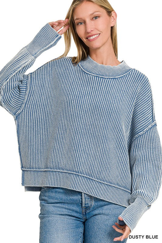 Side Slit Dusty Blue