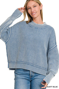 Side Slit Dusty Blue