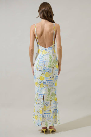Bart Town Mizie Open Back Midi Dress