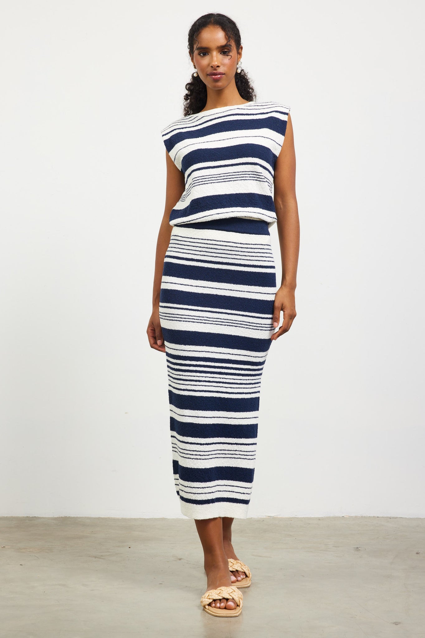 Sandrie Striped Skirt