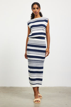 Sandrie Striped Skirt