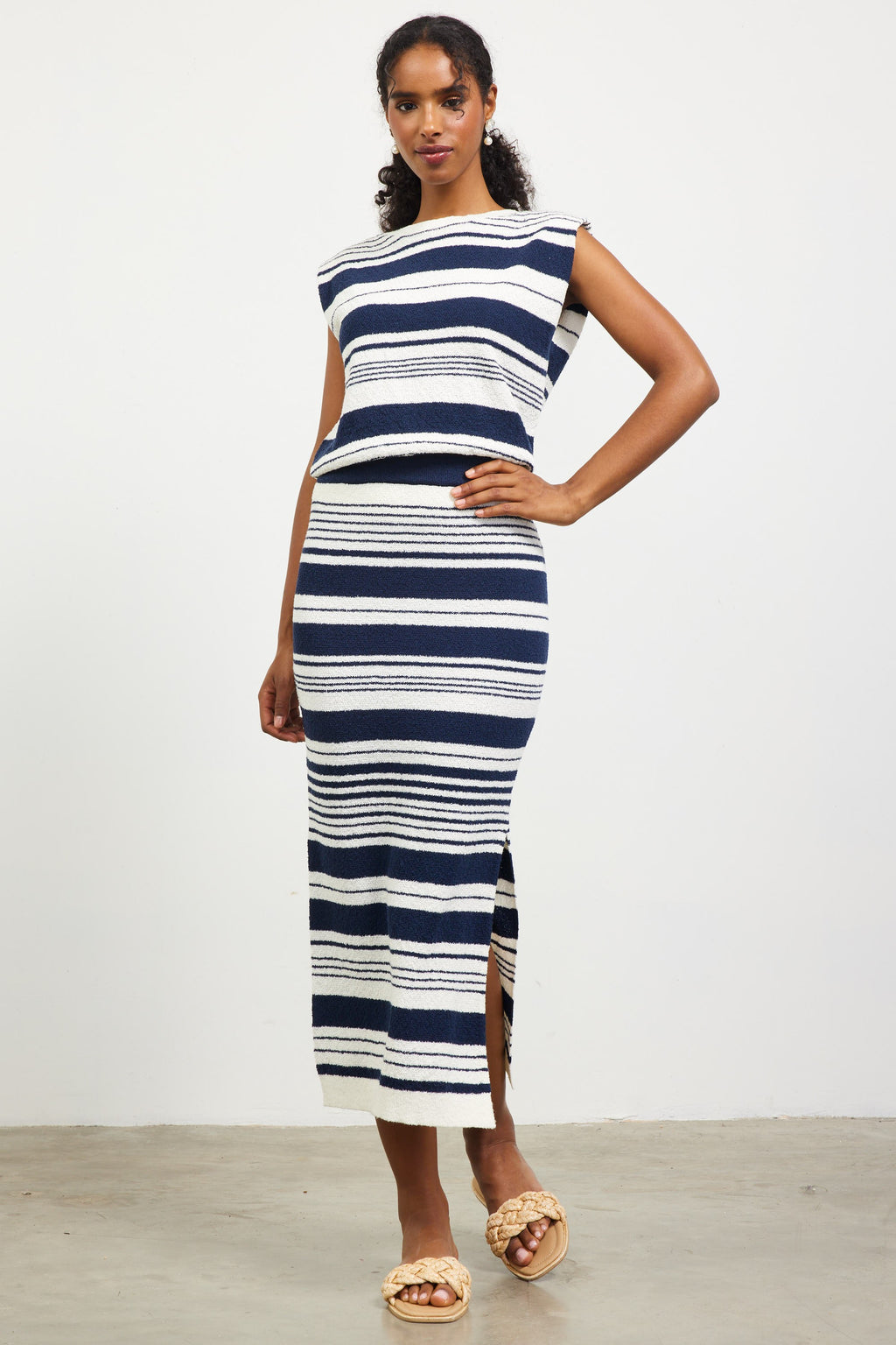 Sandrie Striped Skirt